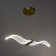 Light "Bird" LED 12W 3000-6000K gold 5x30x5cm