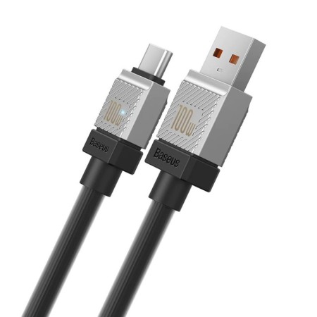 Cable Baseus, Type -C - USB, 5 A, 100 W, 1 m, black-3