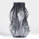 Vase for Flowers "Lucia" from transparent black glass 26.5 x 8 x 8 cm