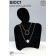 Bust for jewelry "Silhouette", 13.5 × 7 × 20 cm, h = 20 cm, phlock, black color