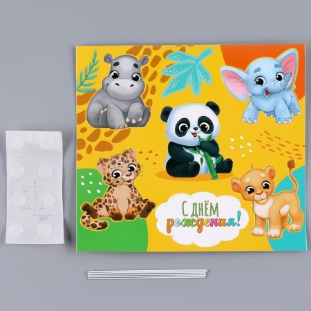Topper Cardboard on a substrate with a “animal” wire-2