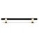Cappio pk117 bracket handle, m/o 160 mm, black color