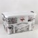 Storage container with the Venice lid, 50 l, 62.5 × 39 × 33 cm, on wheels, white color