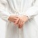 Women's summer dress with kulisk mist size 44-46, white color