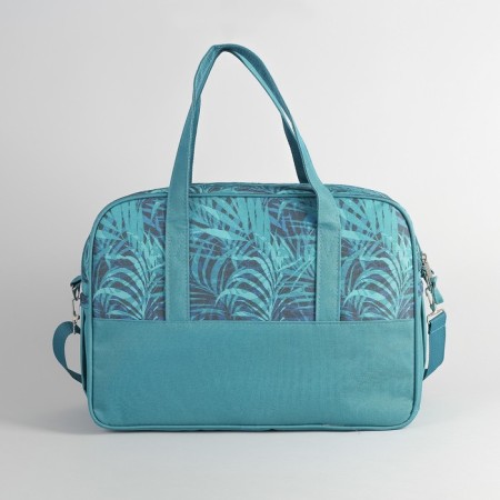 Road bag on a zipper, a lightning department, 3 outer pockets, a long belt, blue color-2