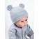 Children's cap Amarobaby Nature Essence Bear, size 42-44, color gray color