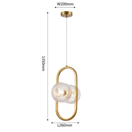 Suspension Malinconia 200 mm, G9 56W-2
