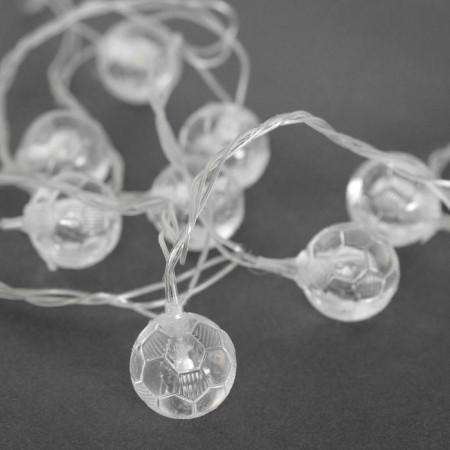 Garland “thread” 5 m with nozzles “soccer ball”, ip20, transparent thread, 30 LED, glow warm white, 8 modes, 220 V-1