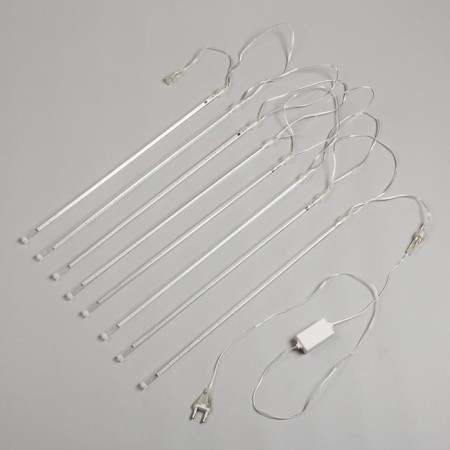 Garland "Icrugs" 2.5 × 0.5 m, IP65, transparent thread, 288 LED, glow warm white with a drain effect, 12 V-3