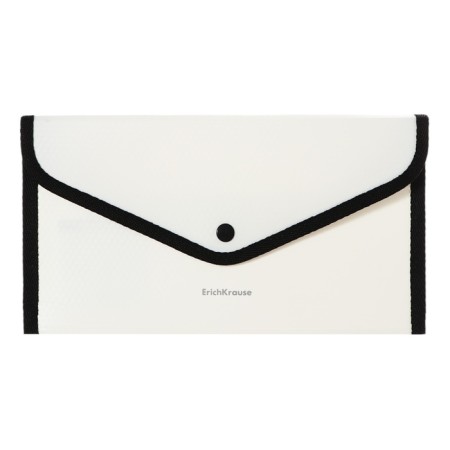 Folder-convert on a 260 x 140mm button (Travel), 550 μm, Erichkrause "Diamond Total White", sheathed, embossing, opaque, white