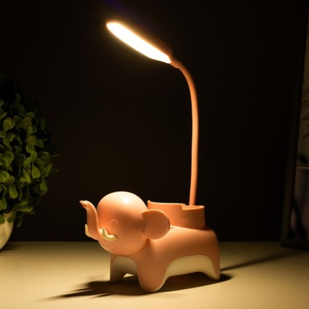 Table lamp "Elephant" LED 3W USB pink 9x15x31 cm Risalux-2