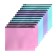 A set of paces-converts on the A5, 150 microns, Calligrata Pastel, with black zipper, translucent, pastel, 12 pieces, mix