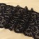 Lace elastic fabric, 175 mm × 23 ± 1 m, black color