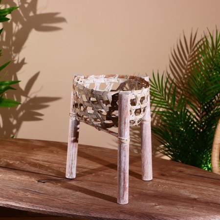A pot under a pot 24x26x30 cm, bamboo-2