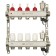Collector Group ONDO, 1 "X3/4", 4 outputs, with consumables, stainless steel