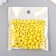 Beads for creativity tree "lemon yellow" d-0.8 cm, set of 20 g