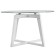Gouring Rill table 445, 700x700x440, white/glass Transparent circle
