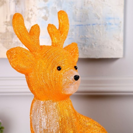 LED figure "Olenenok" 31 × 38 × 17 cm, acrylic, 50 LED, 220 V, glow of white-2