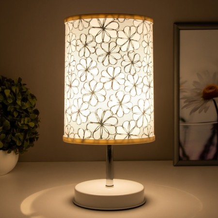 Table lamp "Chamomile" 1x60W E27 white 14.5x14.5x30 cm Risalux-2