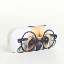 Case for glasses on the cracker, white color