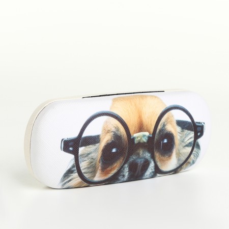 Case for glasses on the cracker, white color