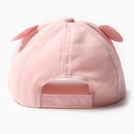 Baby Minaku cap with ears, pink color, rr 44-46-2