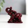 NECKE "Elephants of Happiness" dark red set 6 pieces 4.5x3x4 cm