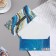 Money envelope "Gratitude!" embossing, blue tone, 16.5x8.5 cm