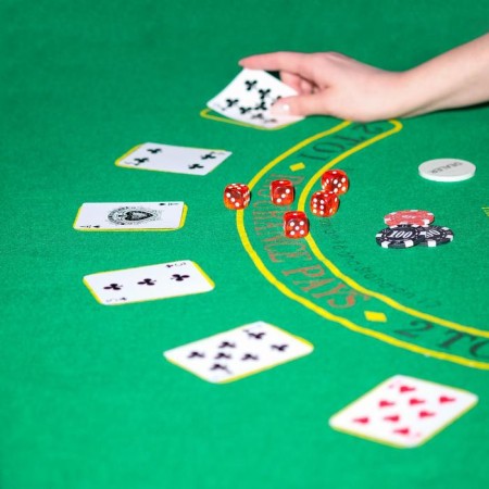 Poker in a metal case (2 decks, chips 500 pcs C/denomination, 5 cubes), 20.5 x 56 cm-4