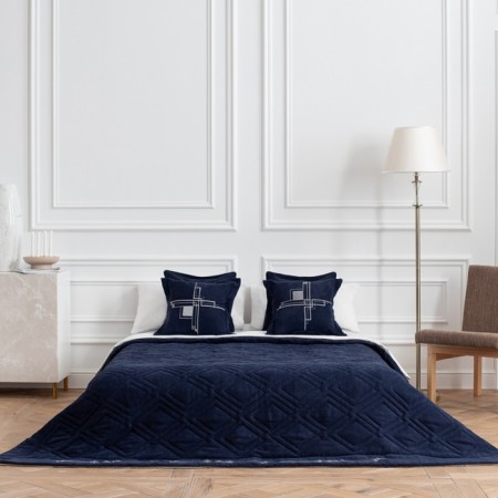 Cover with pillowcases "Bridget", size 230x250 cm, blue color-3