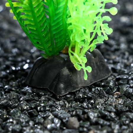 Artificial aquarium plant, 3 x 9 cm, orange-green-2