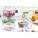 Food container Emhouse, square, with a sealed lid, 2.4 liters