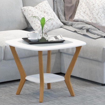 Journal table "Melbourne", 650 × 650 × 500 mm, white color