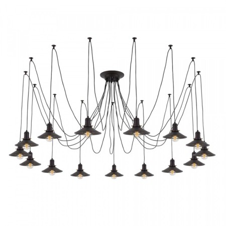Suspended Citilux “Edison” CL451152, 15x75W, E27, Black Color Black-6