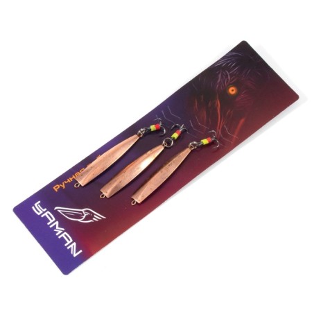 Vertical spin "Yaman" a bullet with a tee, size 40 mm, 5 g, color copper-4
