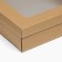 The box is folding, the lid is, with a window, craft, 30 x 30 x 8 cm