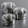 Set of pan "Alta", 3 subjects: 3.2 l, 4.2 l, 5.2 l, glass covers, induction