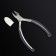 Pedicure nippers “Premium”, hidden spring, rubberized handles, 12.3 cm, blade length - 13 mm, silver/gray color