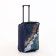 Small suitcase 20 ", a road bag with a zipper, blue color