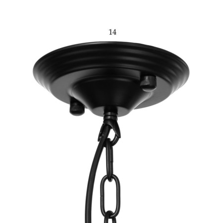 Chandelier 2711/6 E27 40W Black 75x75x51-81 cm Bayerlux-8