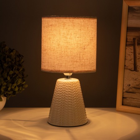 Table lamp "form" 1x40W E14 beige 14x14x29cm-1