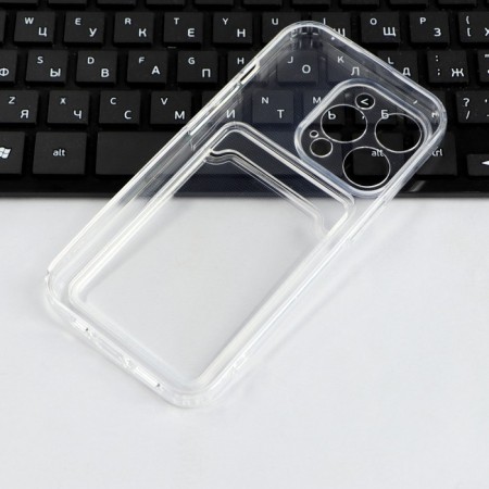 Ibox Crystal case for the iPhone 14 Pro phone, silicone, cardholder, transparent-2