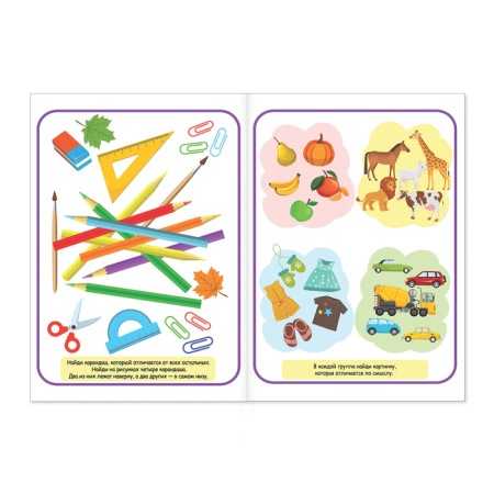 The book “Find the differences: tasks for logic”, 5 years, 12 p.-2