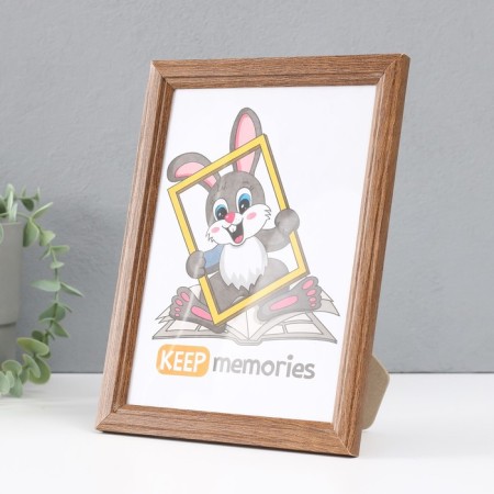 Photo frame wood 15x21 cm, mocha (plastic screen)-2