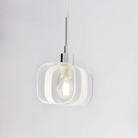 Suspended Citilux Virta CL139012, 12x10x25 cm, 1x60W, E14, gray color.-7