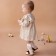 Dress with DL. Sleeve Baby I Wildflowers, height 92-98 cm, beige