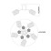 Ceiling light ESCADA, 1113/5PL. 5x40W, E27, 550x550x220 mm, chromium color