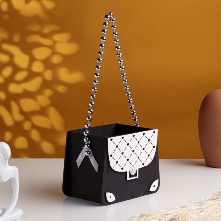 Wooden Kashpo 15.5x10x12 cm "Suma", Eben-Wood-white-1