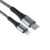 Type -C cable - Lightning, 3 A, 66 W, fast charging, fabric braid, 1 meter, gray