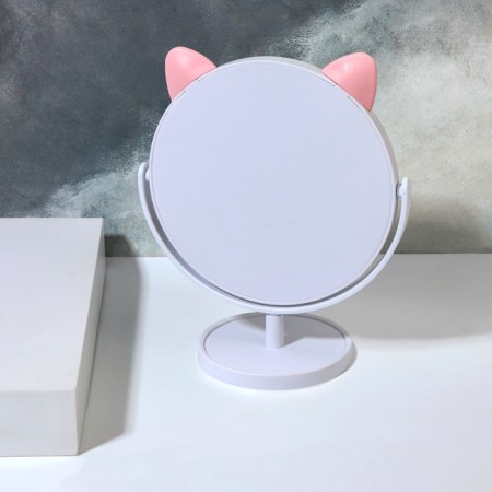 The mirror of the desktop “circle”, D mirror surface 14.5 cm, pink color-3